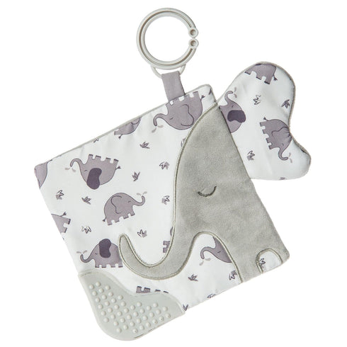 Mary Meyer Afrique Crinkle Teether Toy with Baby Paper and Squeaker, 6 x 6-Inches, Elephant...