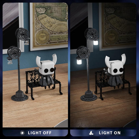 Knight Building Set, Hollow Popular Game Knight Action Figure Building Toy, Lighting Collectible Decoration Character Compatible with Lego, Gift f...