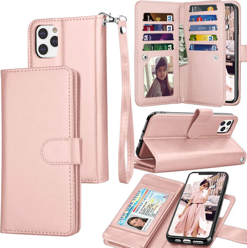 Tekcoo Wallet Case for iPhone 11 Pro Max (6.5 inch) 2019 Luxury ID Credit Card Slots Holder Carrying Pouch Folio Flip PU Leather Cover [Detachable...