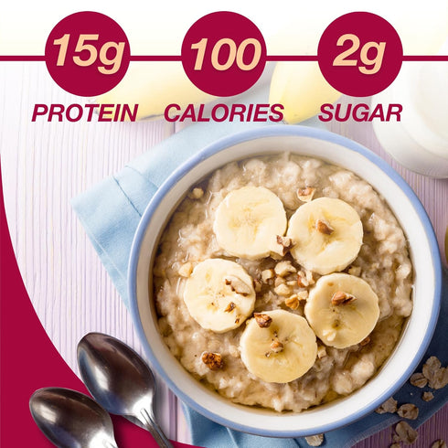 ProtiDIET High Protein Banana Nut Instant Oatmeal - Gluten Free, Rich in Fiber, Low Sugar - Easy to Digest, Healthy, and Nutritious Breakfast Prot...