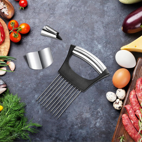 8 Pcs Kitchen Finger Guards Chopping Onion holder Slicer,Adjustable Finger Nail Protector,Safe Knife Cutting Shield,finger guards for cutting Kitc...