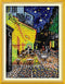 Amiiba Stamped Cross Stitch Kits, Cafe Terrace at Night DIY 11CT 9.4x13.7 inch (Van Gogh)...