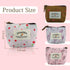 FuninCrea Small Coin Purse, 4 Pack of Different Cute Flower Patterns Canvas Coin Purse with Smooth Zip Mini Wallet for Storing Coin, Credit Card, ...