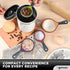 Collapsible Measuring Cups and Nesting Spoons - Adjustable Silicone for Cooking, used for Liquid and Dry Kitchen Items - Portable Portion Control,...
