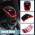 X AUTOHAUX 1PCS Car Gear Shift Knob Cover Sticker Head Trim Cover for Toyota RAV4 2019 2020 2021 for Toyota Highlander 2020 2021 Black Red...