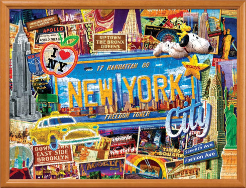 Masterpieces 550 Piece Jigsaw Puzzle for Adults and Family - Greetings from New York - 18"x24"...