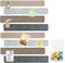 8 Pcs Black Brown Gray Felt Pin Board Bar Strips Bulletin Board ?Self-Adhesive Bulletin Board Bar Strips?Cork Boards for Walls with 35 Pushpins, f...