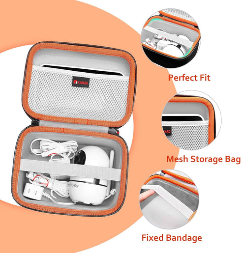 XANAD Hard Case for Infant Optics DXR-8 PRO or HelloBaby Monitor or VTech VM819-2 Video Baby Monitor...