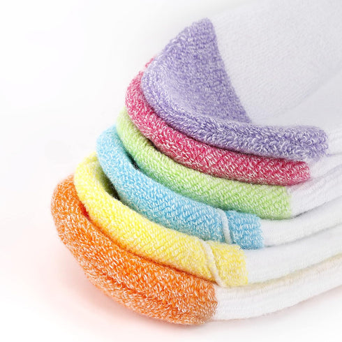 Womens Ankle Athletic Socks Cotton Thick Cushioned Low Cut Running Socks 6 Pack...