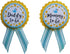 Amy's Bubbling Boutique, Inc. Mommy & Daddy to Be Pin Duck Baby Shower Yellow & Blue It's a Boy, Baby Sprinkle Gender Reveal...