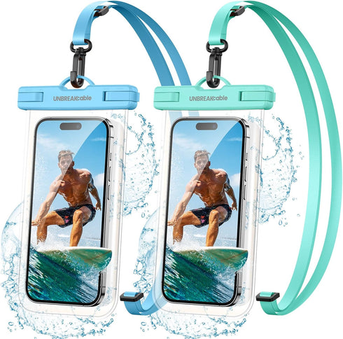 UNBREAKcable Waterproof Phone Pouch, IPX8 Universal Waterproof Phone Case Dry Bag with Lanyard for iPhone 14 13 12 11 Pro Max XR X XS SE 8 Plus Sa...