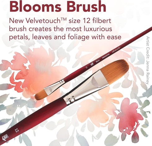 Princeton Velvetouch Filbert Brush, Long Handle, Size 6 - Professional Artist Brushes for Mixed Media, Acrylic, Oil...