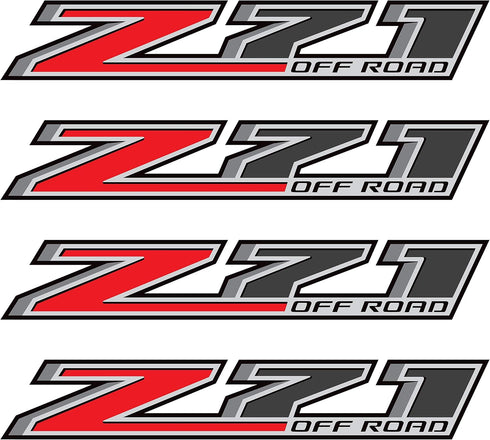 GOLD HOOK Z71 Offroad Truck Decals - 2014-2018 Bedside Stickers (Set of 4)...