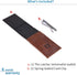 Dockem The Latcher Minimalist Wallet & Card Case Companion (Genuine Leather)...