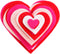 Playfully Ever After 1 to 6 inch Multi-Size Color Pack 24pc Felt Hearts (Red/Pink/LightPink/White)...