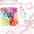 Lemonkey 150pcs Cute Assorted Beads Acrylic Mix Random Style Flower Butterfly Candy Star Kawaii Beads for Jewelry Making Bracelet Necklaces(Red Ro...
