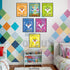 PoyBux Design,Baby Shark Art Poster Drucke, Set von 6 (ungerahmt) (20.3x25.4 cm), Kinderzimmer-Wandkunst-Dekoration, Kinderzimmer Heimdekoration.,...