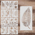 YOUYIDUN-16 Pcs Leaves Plants Stencils Templates for Painting, Reusable Leaf Plant Painting Templates Stencils for Painting Craft Drawing on Wood ...