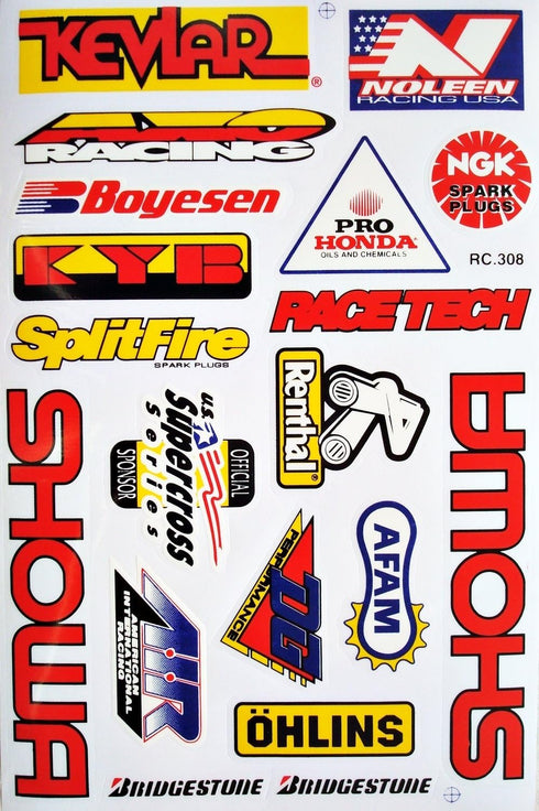 Dirt Bike Motorcycles Supercross Motocross ATV Lot 6 vinyl decals stickers D6015...