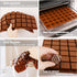 Sakolla Square Chocolate Mold, 80 Cavities Silicone Molds for Chocolate, Caramel, Praline, Ice Cube, Jelly, and Gummy (Coffee?...
