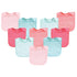 Hudson Baby Unisex Baby Rayon from Bamboo Terry Bibs, Coral Mint, One Size...