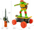 Teenage Mutant Ninja Turtles Raphael Cowabunga Skate RC - Imitates Real Skate Tricks - 2.4 GHz Remote Control - Ages 5+...