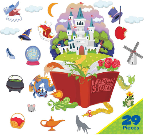 Eureka Once Upon A Dream Imagine Your Own Story Classroom Bulletin Board Set for Teachers, 22 Pieces...