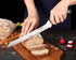 10 inch Offset Bread Knife Serrated Knife Wave Edge Blade...