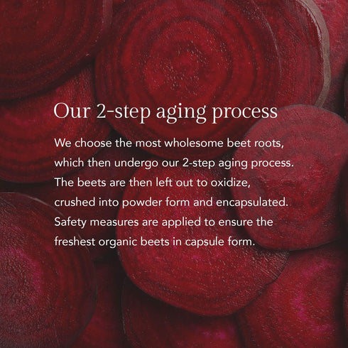 Aged Beet Root Capsules - Beet Pills for Stamina - Organic Beet Root Powder - Nitric Oxide Supplement - Nitrate No Sugar - 30 Capsules - Beet Root...