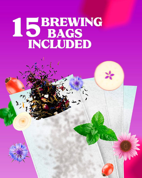 LOVARE Alpine Herbs Loose Leaf Tea 80 g - Made in Ukraine – Lemongrass, Chamomile Flowers, Rose Hips, Orange Peel and Blossom, Blackberry Leaves, ...