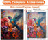 igoodom 5D Hummingbird Diamond Painting Kits for Adults and Beginners, DIY Diamond Art Kits Round Full Drill Gem Painting Art and Crafts for Wall ...