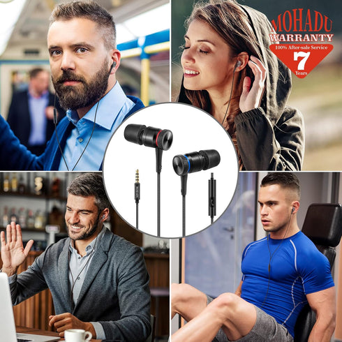 Earphones Wired Earbuds with Microphone Wired in-Ear Headphones Magnetic Noise Canceling 3.5mm Earbuds for Xiaomi,Huawei,Samsung,LG etc Wired Earp...
