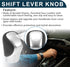 Automatic Manual Gear Shifter Knob for Lexus ES350 | Gearbox Stick Shifter Lever Knob Black Silver Tone Plastic and Punched Faux Leather 1 Pcs...