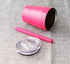 Kids Stainless Steel Cup Lovely Small Rambler Tumbler with Lid and Silicone Straw, 8.5 OZ (1, Rose Red)...