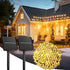 Solar String Lights for Outside, 2-Pack 200LED 78FT Total Solar Lights Outdoor IP65 Waterproof Solar Powered Lights with 8 Lighting Modes for Part...