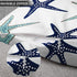 Emvency Set of 2 Throw Pillow Covers Beach Ocean Coastal Green and Blue Starfish Decorative Pillow Cases Home Decor Standard Square 18x18 Inches S...
