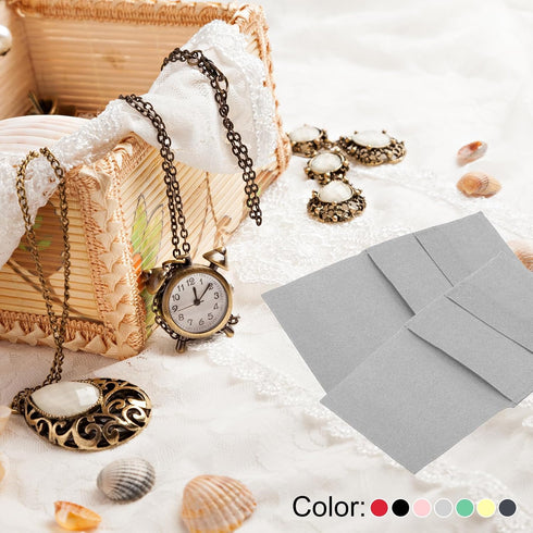 PATIKIL 8x8cm Jewelry Pouches with Band, 20 Pack Microfiber Jewelry Pouches Portable Soft Storage for Necklace Bracelet Earring Watch Rings Brooch...