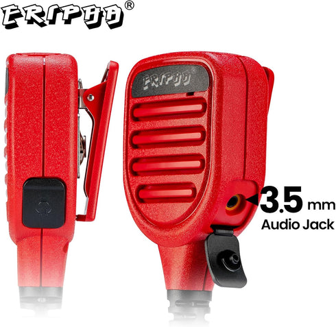 Speaker Microphone Shoulder Waterproof IP56 Compatible with Kenwood Two Way Radio with 3.5mm Jack (1 pcs)...