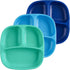 Re-Play Toddler Plates with Dividers - Deep-Walled 3 Compartments Divided Plates for Kids - Dishwasher & Microwave Safe - Made in USA - Set of 3-7...