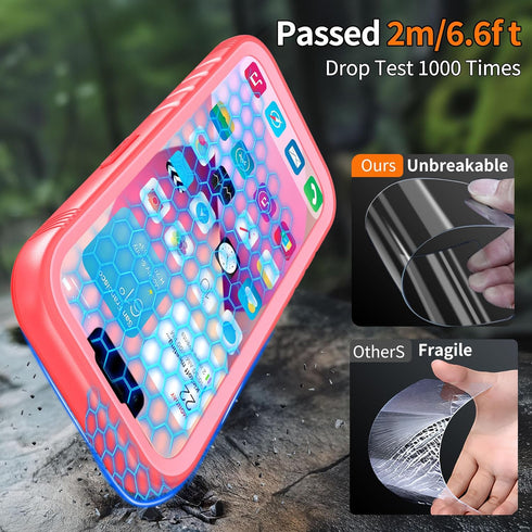 Cozycase Compatible with iPhone 13 Pro Max Waterproof Case - Full Body Dustproof Shockproof Built-in Screen Protector Rugged Waterproof Case for i...