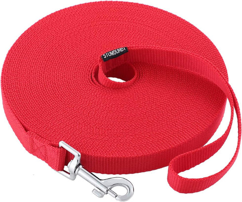 Dog/Puppy Obedience Recall Training Agility Lead-15 ft 20 ft 30 ft 40 ft 50 ft Long Leash -for Training Leash, Play, Safety, Camping,or Backyard (...