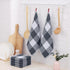 Homaxy 100% Cotton Waffle Weave Check Plaid Dish Cloths, 12 x 12 Inches, Super Soft and Absorbent Dish Towels Quick Drying Dish Rags, 6-Pack, Whit...