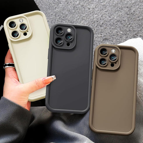 LUTTY Compatible with iPhone 15 Pro Case, Raised Full Camera Lens Protection (Edge Lips Design), Anti-Scratch Soft Slim Silicone Shockproof Case f...