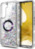 Designed for Samsung Galaxy S23 Magnetic Case for MagSafe with Tempered Glass Screen Protector, Camera Lens Protector/Wrist Strap Lanyard, Glitter...