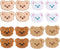 16 Pcs Cartoon Bear Embroidery Patches, Cute Bear Patches for Clothing, Embroidered Sew Applique Repair Patch Jean Patches, Sew On/Iron On Patches...