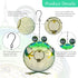 Wild Bird Feeder - Outdoor Metal Feeders Bird Feeder Patio Hanging 9.5 Inch Frog for Garden Yard Outside Decoration...