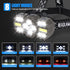 Headlamp Rechargeable, 14 LED 22000 High Lumen Super Bright Head Lamp with Red Light, Waterproof Lightweight Head Light, 8+2 Modes Forehead Head F...