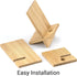 IFAMIO 2 Pack Bamboo Cell Phone Stand Wooden Phone Holder Tablet Desk Stand with Charging Hole Portable Phone Table Stand Desk Organizer Compatibl...