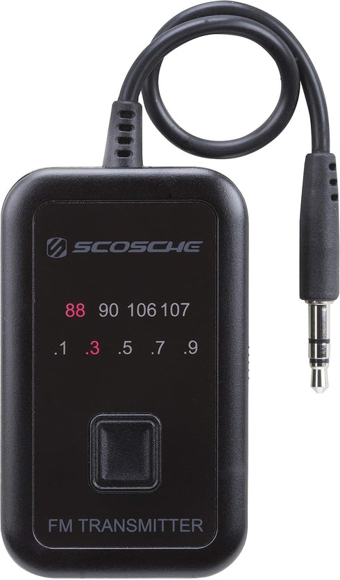 Scosche FMT5 TuneTone Universal FM Stereo Transmitter for Mobile Devices, Black Small...