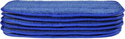 All-Purpose Microfiber Twist Yarn Mop Pads for Dust, Dirt & Pet Hair, Hook & Loop Backing, Machine Washable & Reusable, Home & Commercial Cleaning...